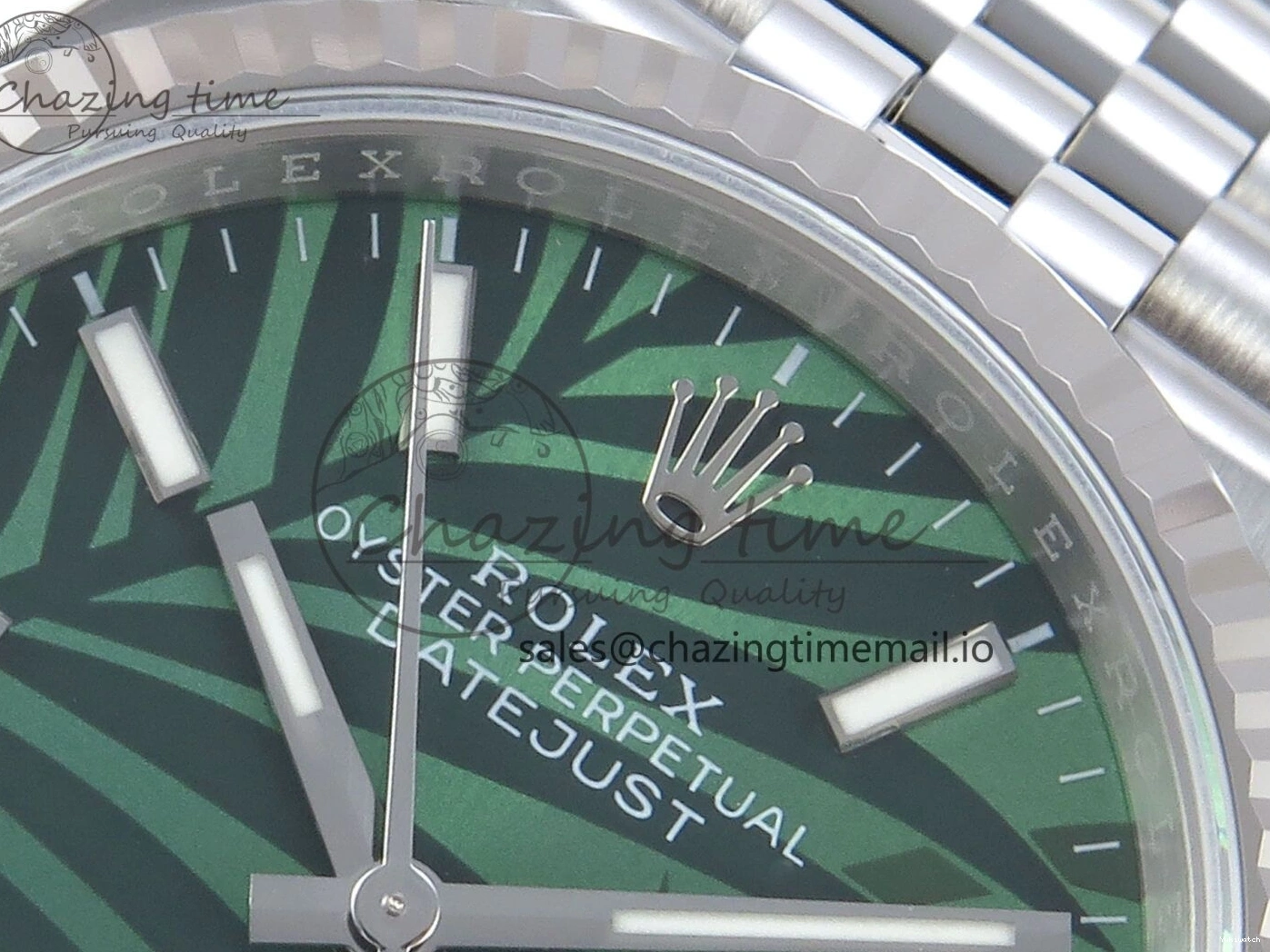 DateJust Jubilee Leaf A3235 Bracelet Edition EWEF on Green Dial 36 Marker Stick 126234 Best 0307